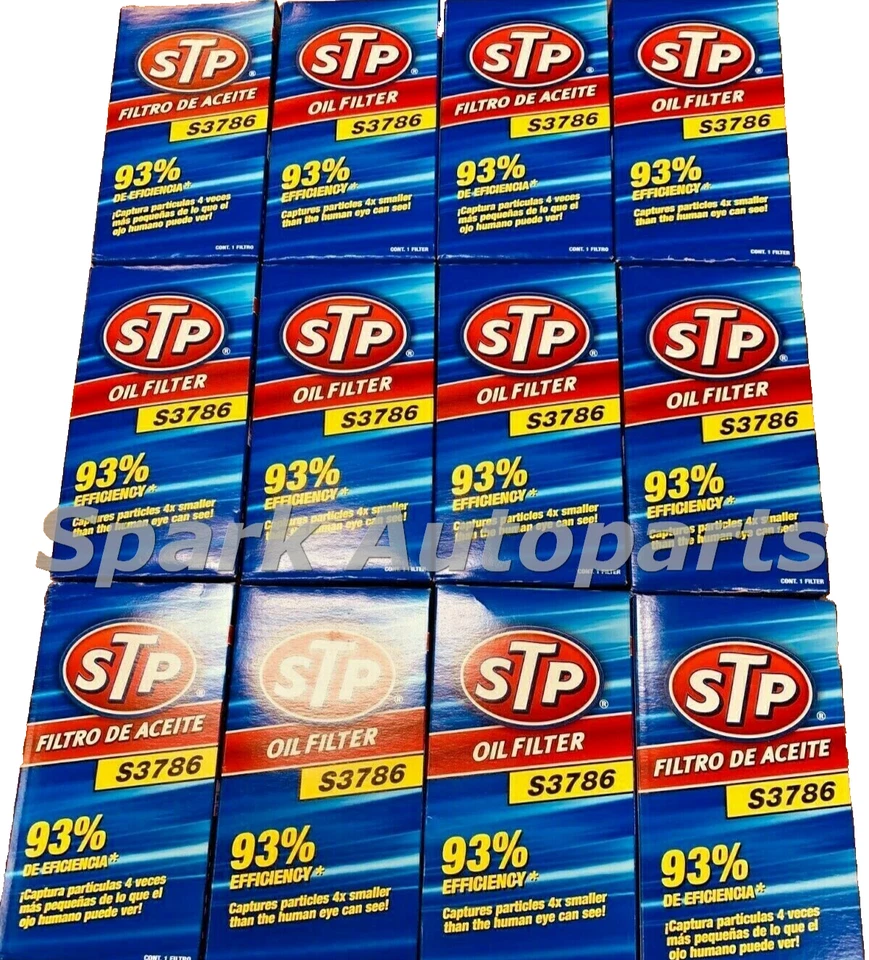 LOT OF 12 STP S3786 Engine Oil Filters FOR FORD 7.3L F4TZ-6731-A FL1995 PH3786 Foto 4 de 4