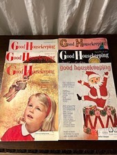 Vintage Good Housekeeping Christmas Magazines – Lot of 6 – 1956–1964
