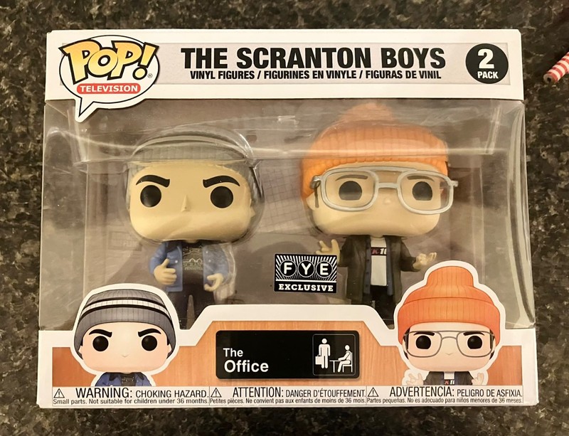 The Office Funko Pop! Vinyl - The Scranton Boys - 2 Pack FYE Sticker  NO RESERVE