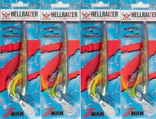 (LOT OF 4) Z-MAN HELLRAIZER 5/8OZ HR5-09 CHARTREUSE SHAD  Free Shipping