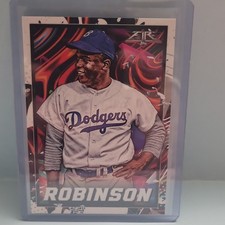 Topps 2022 Fire Jackie Robinson Brooklyn Dodgers Base Set #174 Baseball Card