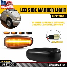 Pair Front Fender Dynamic Side Marker Turn Light For Dodge Sprinter 2003-2006