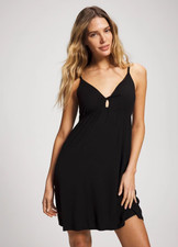 Soma Cool Nights Soft Support Chemise Black