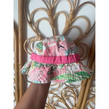 Lilly Pulitzer for Target Girls Bucket Hat Pink Green Floral Sun Hat Kids