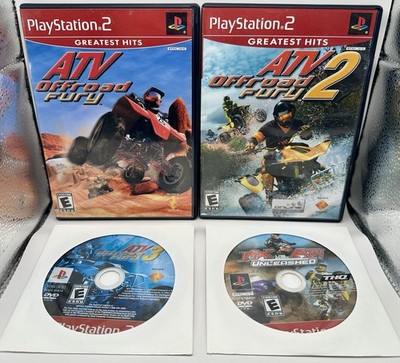 ATV Offroad Fury 1 2 3 MX vs ATV Unleashed PS2 Games Lot Bundle Collection THQ