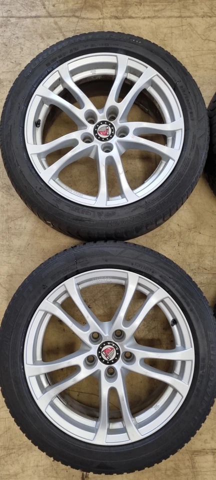 4x Winterkompletträder Platin Alufelgen 7,5Jx17H2 LK 114,3 B8 ET42 KBA48605 - Bild 2 von 4