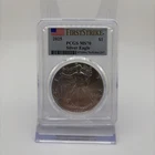 2025 American Silver Eagle $1 - PCGS MS70 - FirstStrike Flag Label - Collectors!