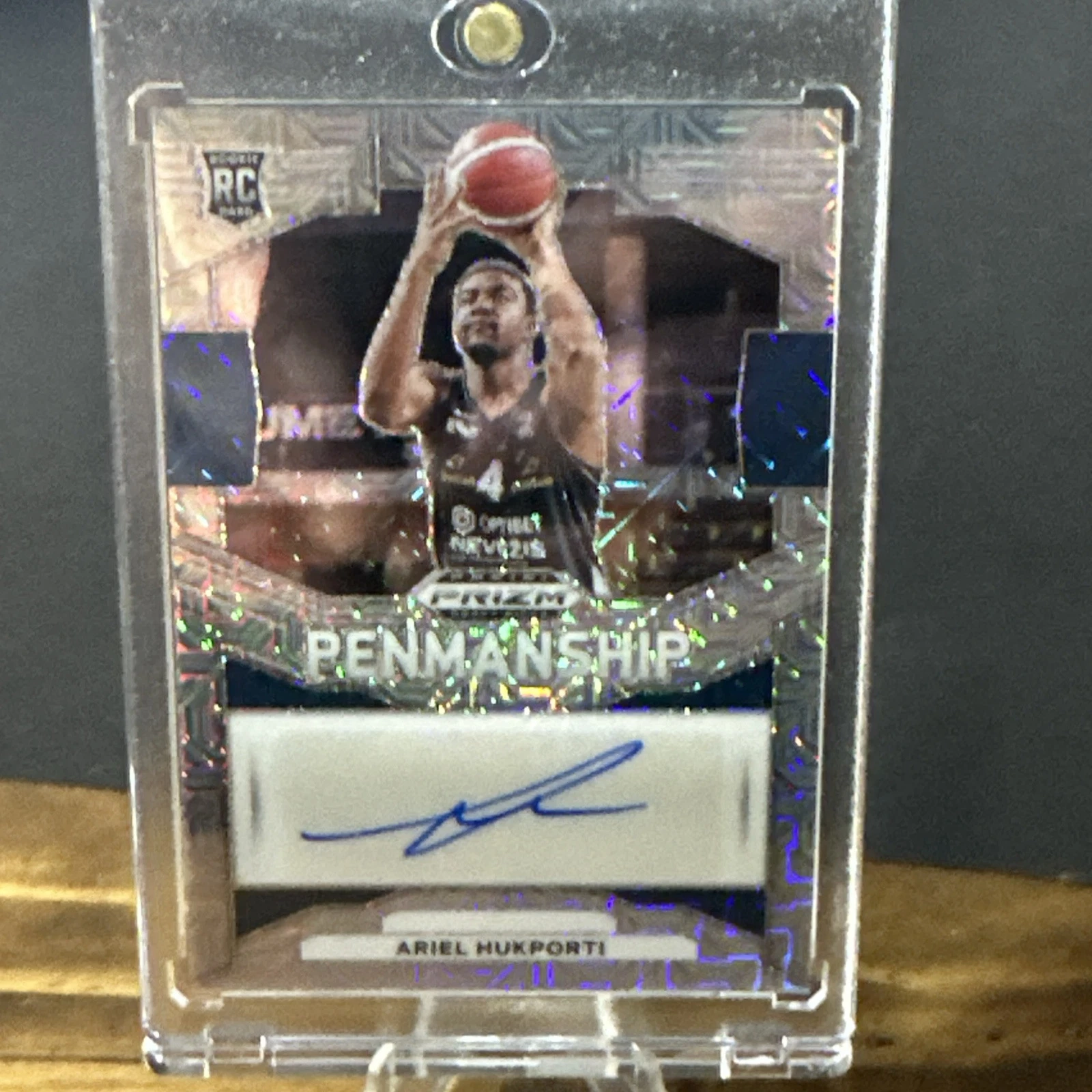 Ariel Hukporti 2024 Prizm Draft Picks Penmanship Rookie Card Auto 23/26