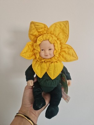 Neu Vintage Anne Geddes Baby Narzisse Stofftier 1997