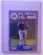 2022 Topps 1987 Mini Blue Royce Lewis 01/10 Rookie #78B-17 