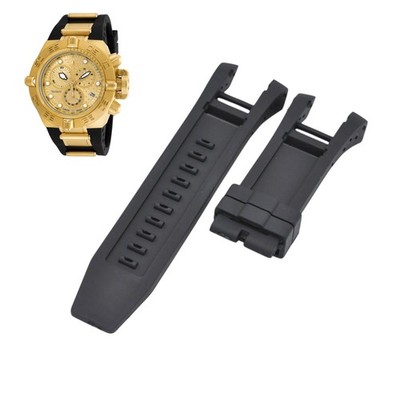 Subaqua 16144 33mm Black Rubber Watch Strap For Invicta