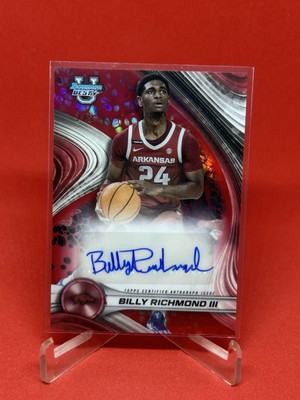 #ad 2024 25 Bowman Best University Billy Richmond III Red Auto # 5 Arkansas SSP Auto $74.75