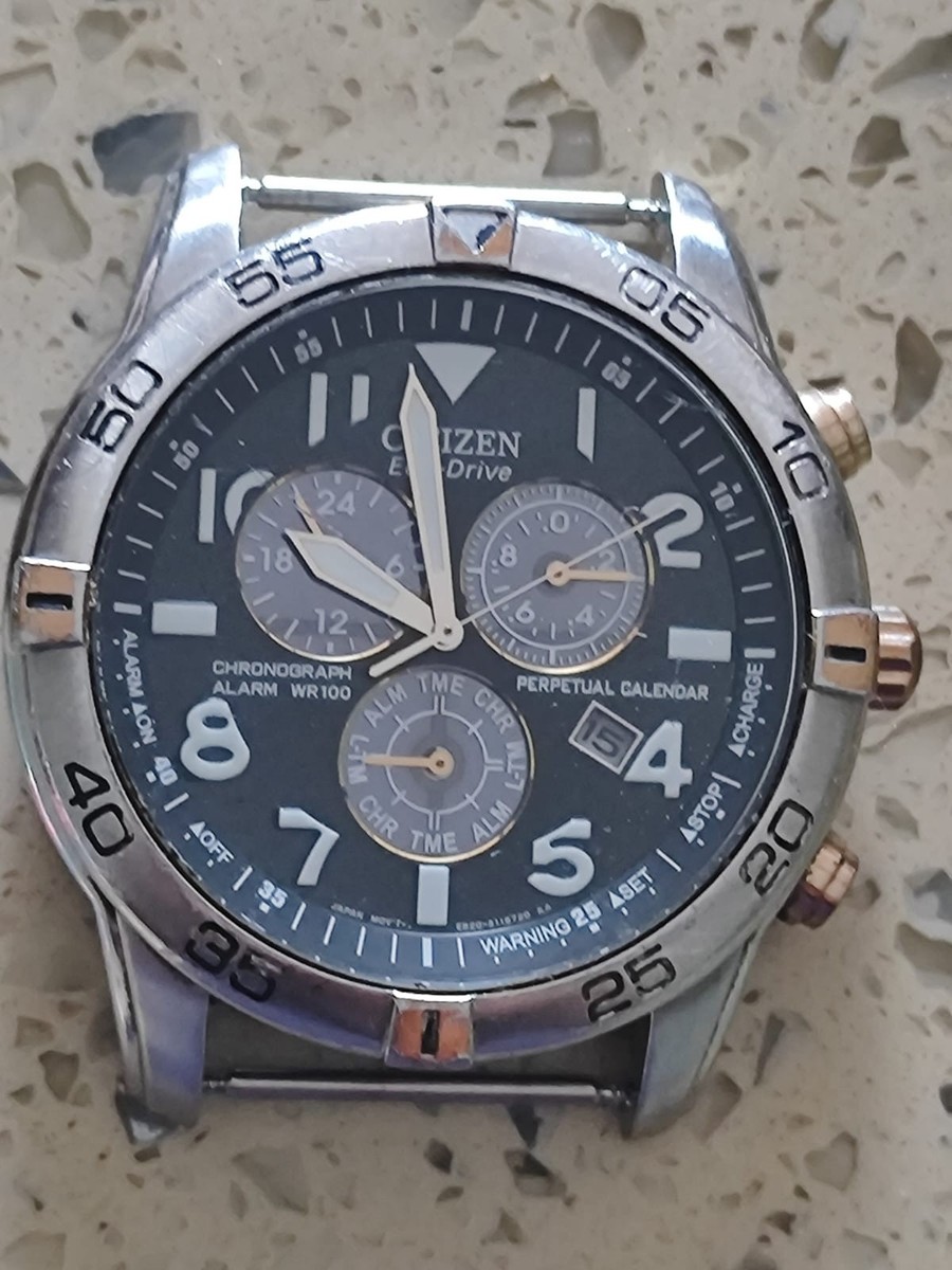 【稼働】 CITIZEN 腕時計 クロノグラフ ソーラー ダイバー E820 Citizen Eco-Drive E820-S080312 Diver 100m Not Working 44mm | eBay