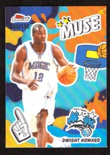 2025-26 Topps Finest Dwight Howard Muse Sky Blue Refractor 098/150 Orlando Magic