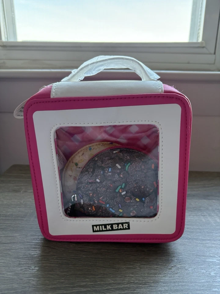 Bolsa cosmética Bath & Body Works 2025 nova barra de leite para maquiagem de biscoito - Imagem 2 de 4