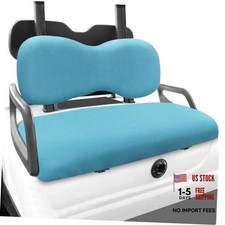 Golf Cart Front Seat Covers Set Fit for EZGO TXT/RXV, Club Car Blue