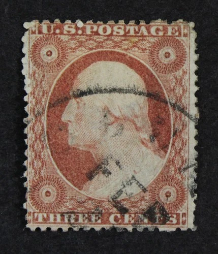 CKStamps: US Stamps Collection Scott#25 3c Washington Used