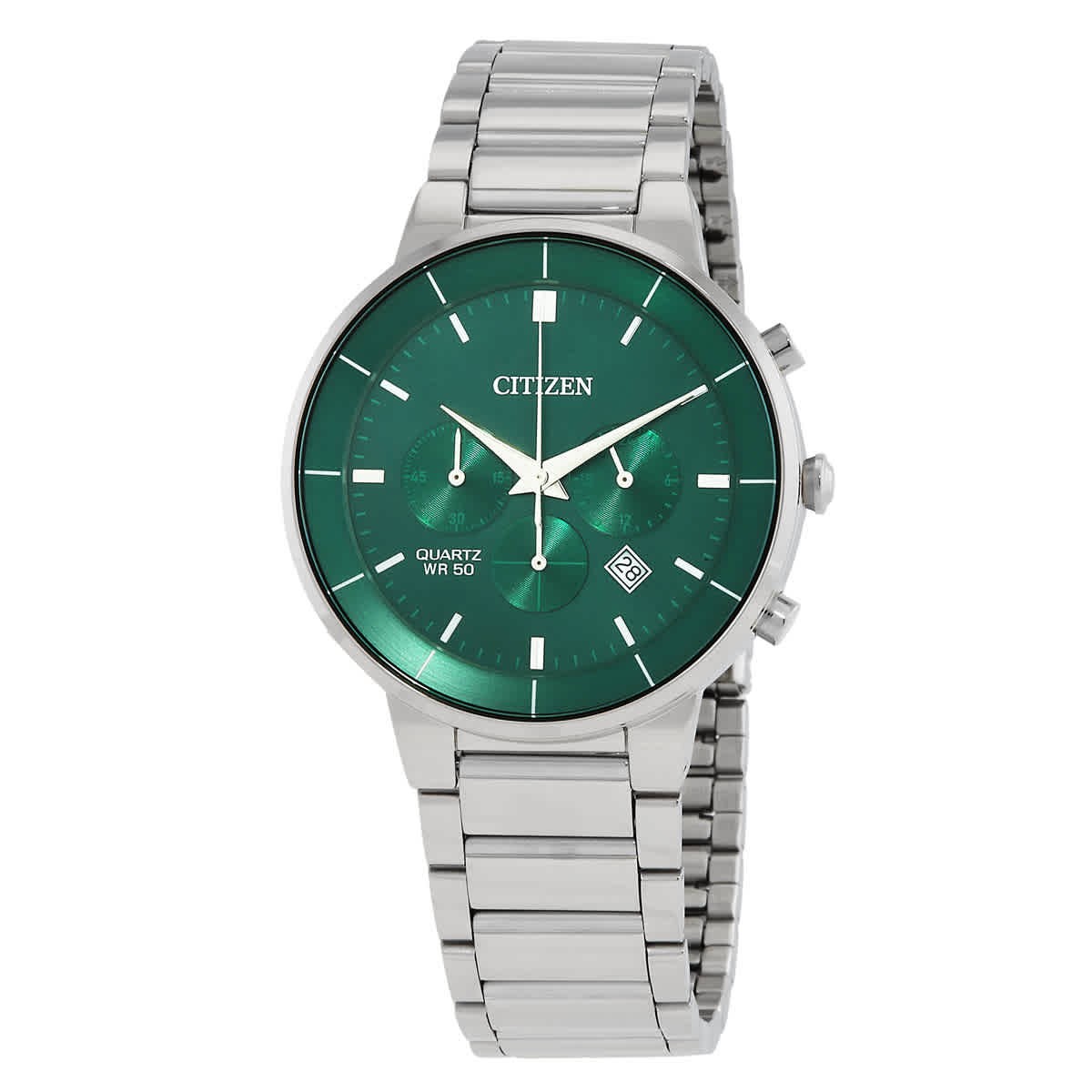 Citizen Chronograph Quartz Green Dial Men Watch AN8220-52X