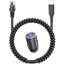 Radar Detector Cable,USB-to RJ11 Plug Charging Kit,with Automatic Recognition...