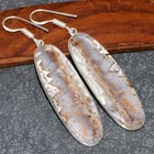 Mexican Laguna Lace 925 Silver Plated Earrings 2.3" Aesthetic Jewellery GW