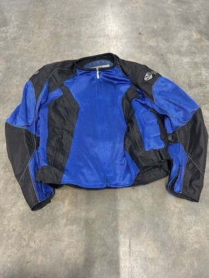Joe Rockets Men s Motorcycle Jacket  Royal Blue And Black Size Xl 