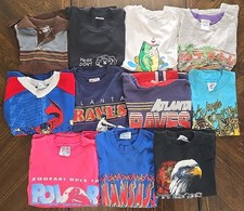 Vintage Youth T-Shirt Bundle Size Medium Lot Of 11 Grunge Single Stitch