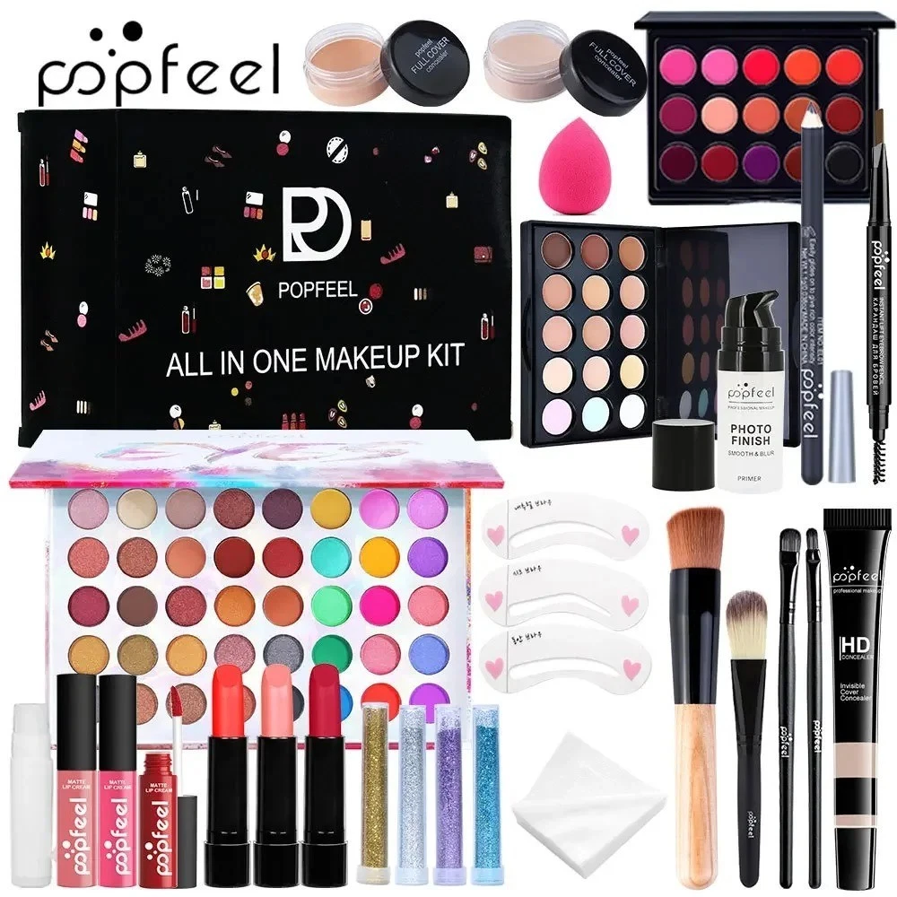 Limited Edition Popfeel Makeup Kit Full Set All-in-One Eyeshadow Eyeliner Powder
Opens in a new wind