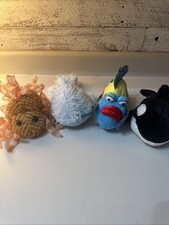 Webkinz Sea Animal Plush Lot Ganz Fish Orca Puffer Lionfish No Codes