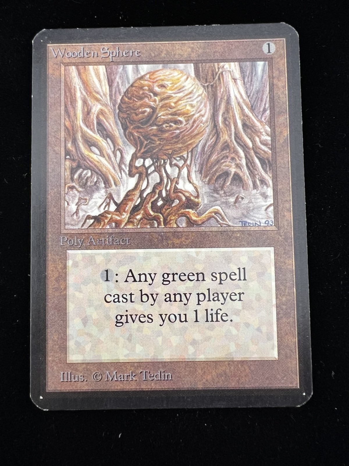 Wooden Sphere - MTG Limited Edition Alpha 1993