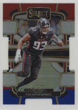 2023 Panini Select Concourse Red & Blue Prizm Die-Cut Calais Campbell #5 1e3h