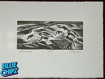 Illingworth Kerr ''GoldenEyes'' Print. Pencil Signed , Artist's Proof.
