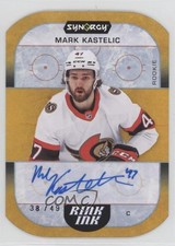2022-23 Upper Deck Synergy Rink Ink Rookies Orange 38/49 Mark Kastelic Auto 5b7