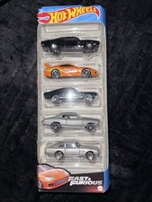 Hot Wheels Fast Furious Toyota Supra Mustang Chevelle Dodge Charger 5 Pack