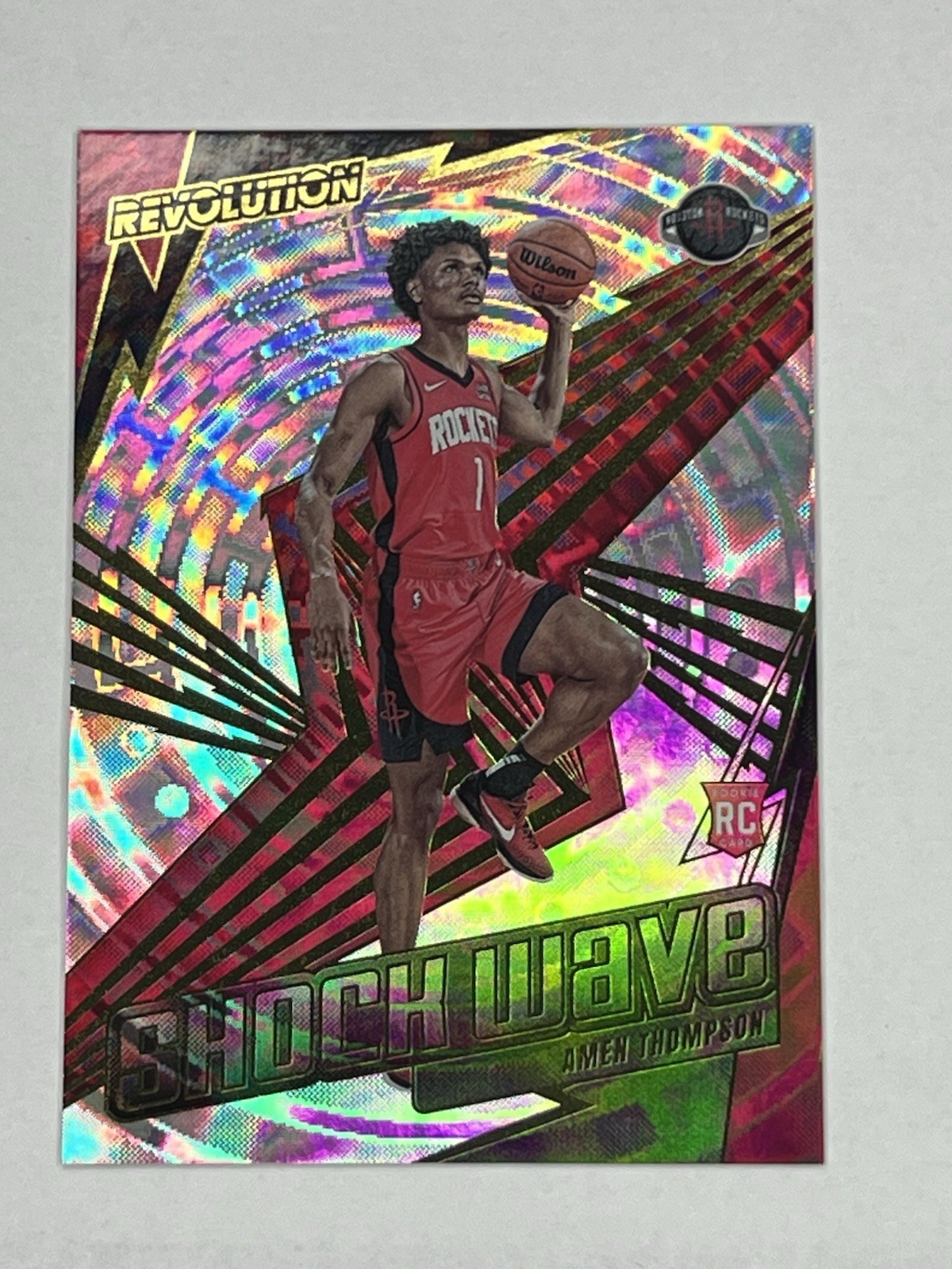 2023-24 Panini Revolution - Shockwave Amen Thompson #20 Fractal (RC)
