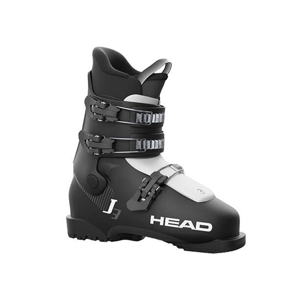 Chaussures de ski J 3 black white junior pour piste et apprentissage facile