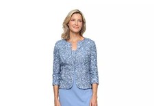 Alex Evenings Petite Women's Sequins Jacket Sz12P 213 