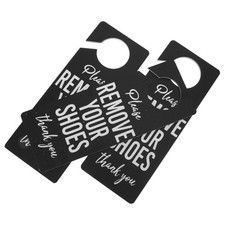 3 Pcs Please Take off Your Shoes and Hang Sign on The Door Hanging Remove