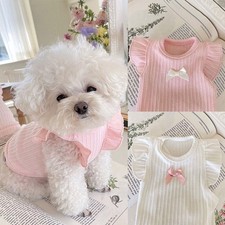 Thin Breathable Cotton Pet Clothes for Small Dogs Cats Lightweight Comfortable F