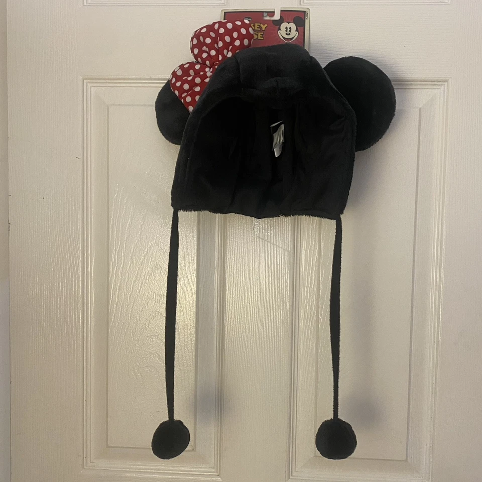 Nuevo Disney Mickey Mouse Sudadera con Capucha Sombrero Negro Orejas de Minnie Mouse y Arco Disfraz Nuevo con Etiquetas Foto 2 de 4