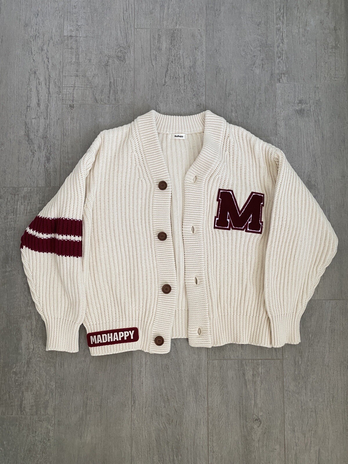 Madhappy Alumni Chunky Knit Cardgian 