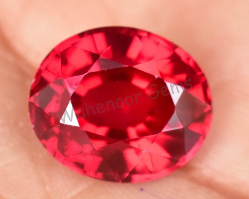 12.45 Ct Natural Blood Red Ruby Oval Certified Mozambique Stunning Gemstone - Picture 4 of 6
