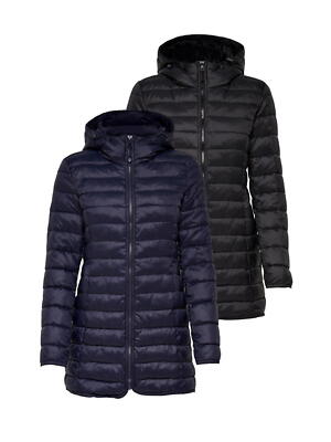 ONLY Damen langer Stepp-Mantel OnlTahoe Oversize Übergangs-Jacke