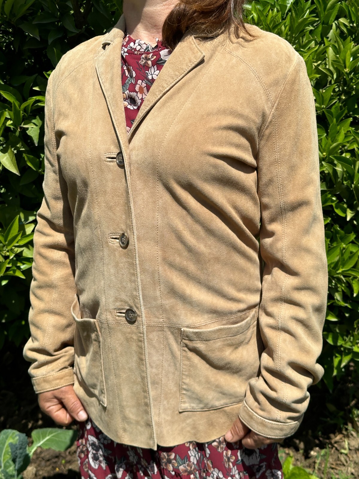 2002 Moncler Real Leather Basic Bomber Jacket Vin… - image 3