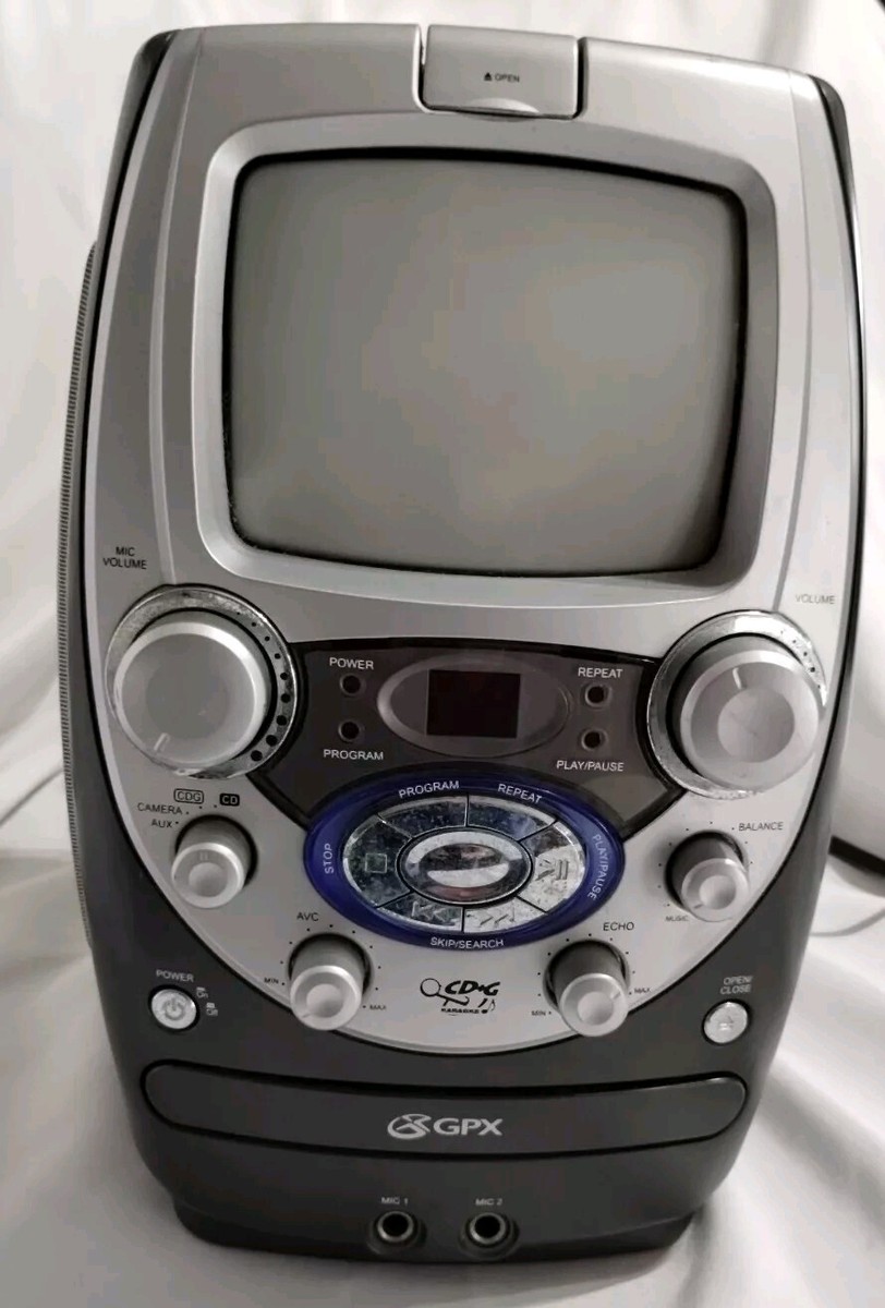 GPX Karaoke Party Machine Model K3805 Wireless AVC, Monitor, PARTS