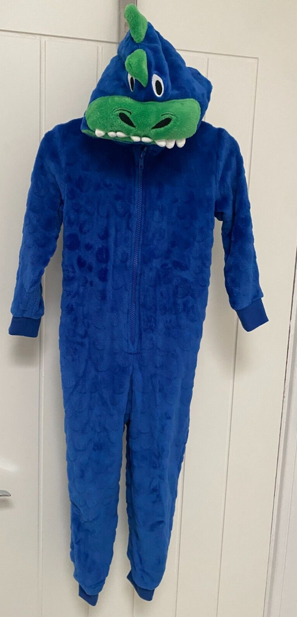 Tesco F&F Kids Dinosaur Fleece All-In-One Sleepsuit Costume 4-5
