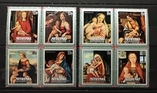 Aitutaki - Art / Religian Paintings on stamps - MNH**  CB2