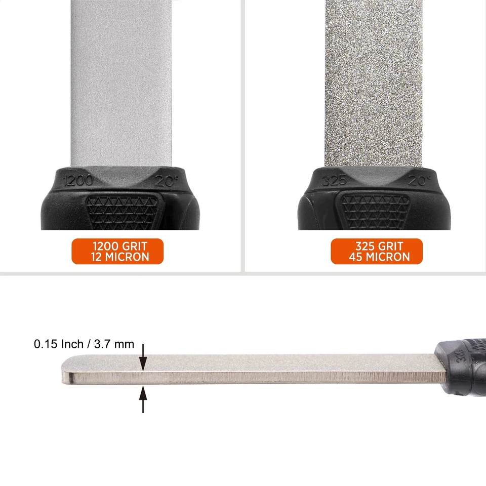 Afilador de herramientas de archivo de piedra de afilar de diamante de doble grano para hacha de cuchillo Foto 3 de 4