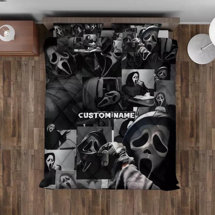 Personalized Love Ghostface Horror Scream No You Hang Up 3D Quilt Bedding Set