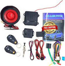 Sistema De Seguridad Alarma Entrada Sin Llave Para Carro Con Encendido 2 Remotos