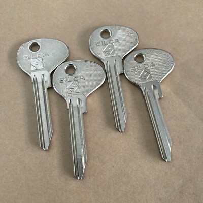 4x SILCA WAS1 FH WS7 DATSUN UNCUT BLANK CAR AUTOMOTIVE KEY NOS NEW OLD STOCK